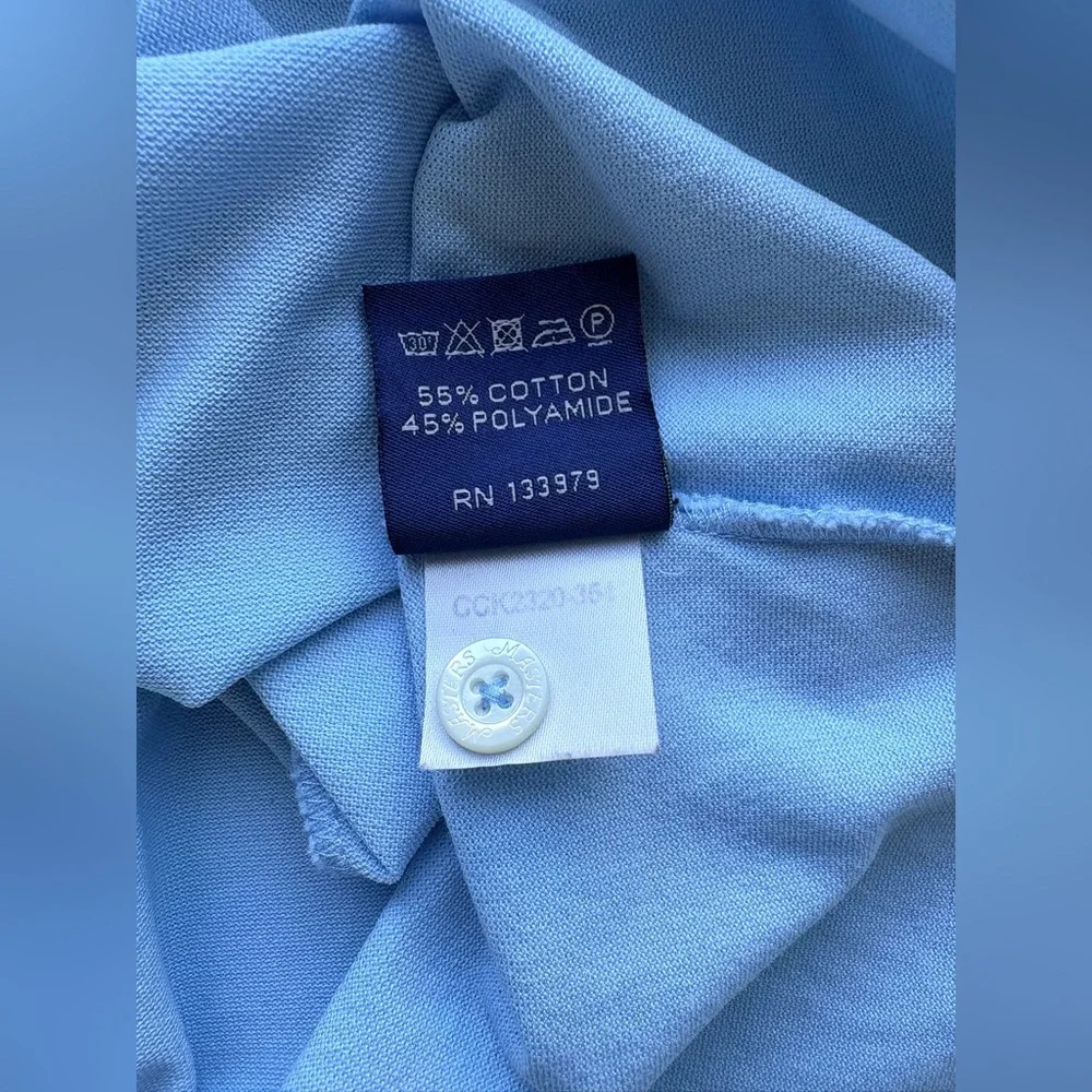 Brand New | Masters Clubhouse Collection Polo Made in Italy Sky Blue Augusta | M - Picture 16 of 16
